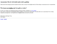 Tablet Screenshot of anonymize-me.de